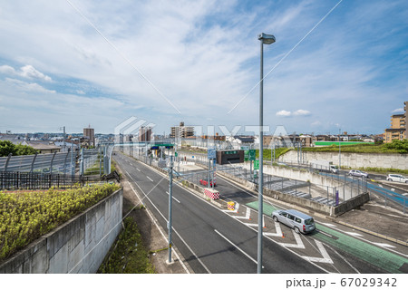 愛知県　名古屋市　名二環　植田インターチェンジ 67029342