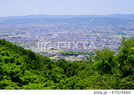 奈良・高円山ドライブエウエー奈良盆地の眺望-5 67029666
