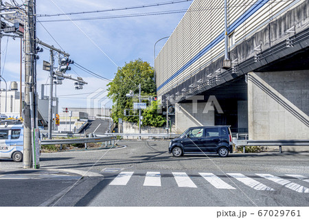 交差点 交通イメージ 交差点 交通イメージ 67029761