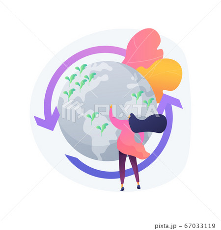 Holistic management abstract concept vector illustration. 67033119