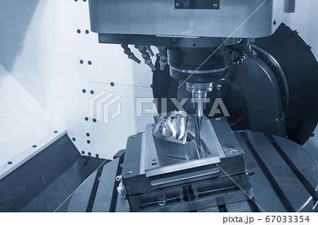 The 5 axis CNC machining center . The 5 axis CNC machining center . 67033354