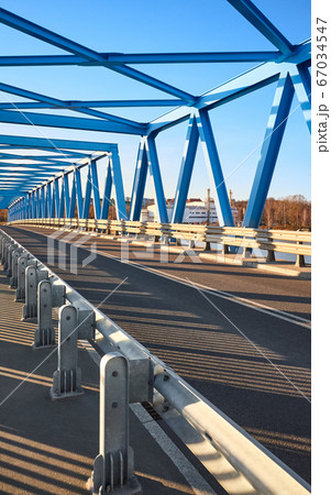 Brdowski road bridge in Szczecin at sunset, 67034547