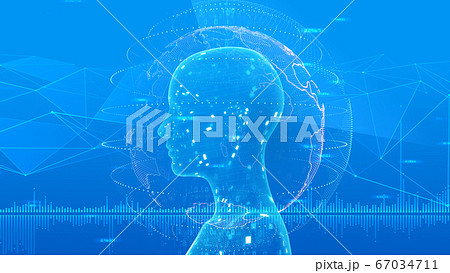 AI 人工知能 テクノロジー ネットワーク データ コンピュータ 情報 3Dイラスト 背景 バック AI 人工知能 テクノロジー ネットワーク データ コンピュータ 情報 3Dイラスト 背景 バック 67034711