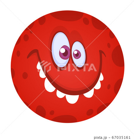 Funny cartoon monster face. Vector monster avatar Funny cartoon monster face. Vector monster avatar 67035161
