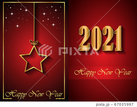 2021 Happy New Year background for your seasonal invitations, festive posters, greetings cards. 67035997