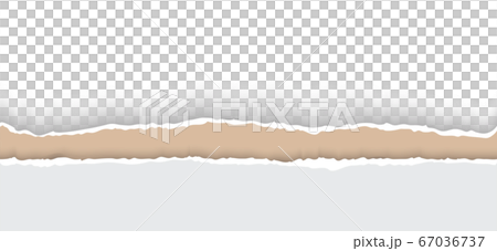 Torn paper with ripped edges realistic vector illustration 67036737