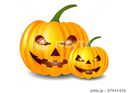 ハロウィン かぼちゃ お化け アイコンのイラスト素材