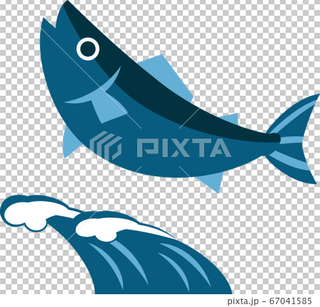 Jumping fish and waves (Japanese style) Jumping fish and waves (Japanese style) 67041585
