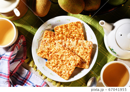 Baked corn cookies Baked corn cookies 67041955