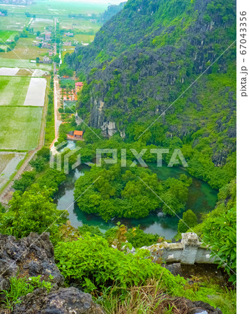 View on Tam Coc river from the top of Hang Mua View on Tam Coc river from the top of Hang Mua 67043356