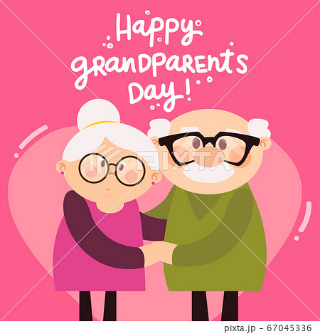 Happy grandparents day card 67045336