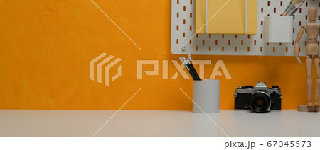 Copy space on stylish workspace with stationery, Copy space on stylish workspace with stationery, 67045573