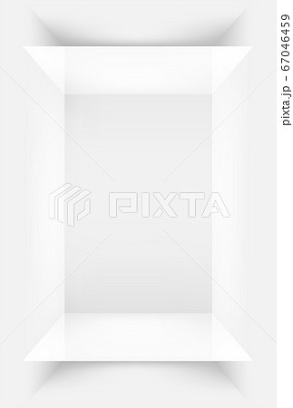 部屋 立体 シルエット 背景のイラスト素材