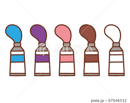 絵の具 3のイラスト素材