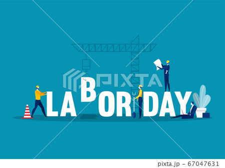 Labor day employment occupation national celebration, city construction background illustration 67047631