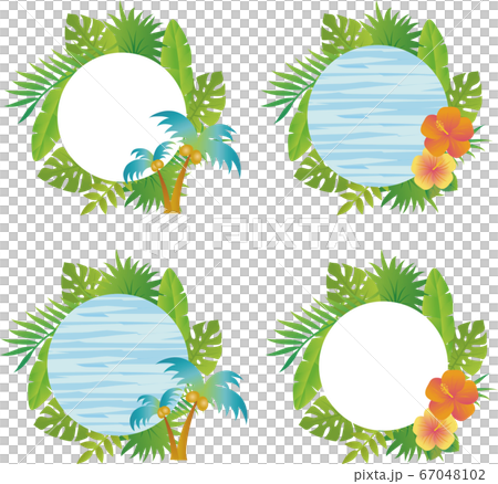 Summer plant flower frame wood grain light blue copy space set Summer plant flower frame wood grain light blue copy space set 67048102