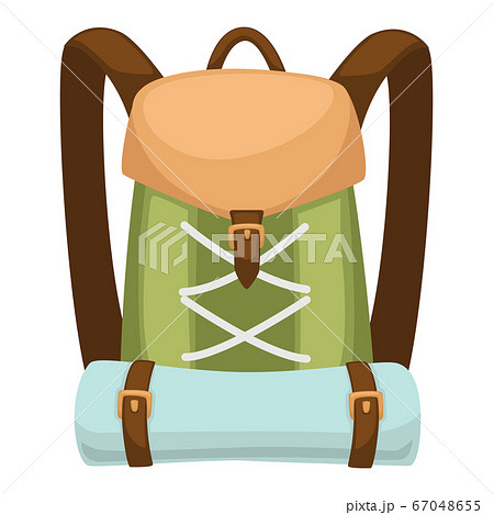 Touristic bag with mat for camping, traveling backpack 67048655