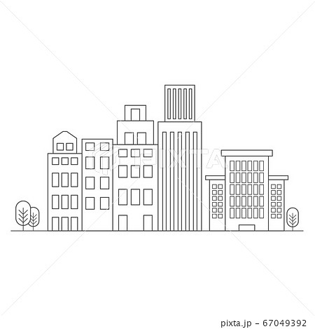 Outline of a city skyline 67049392