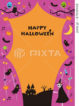 ハロウィン背景素材1-1 ハロウィン背景素材1-1 67049408