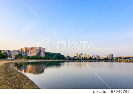 御島水域の朝風景(香椎海岸遊歩道 アイランドシティ) 【福岡市東区】 御島水域の朝風景(香椎海岸遊歩道 アイランドシティ) 【福岡市東区】 67049796