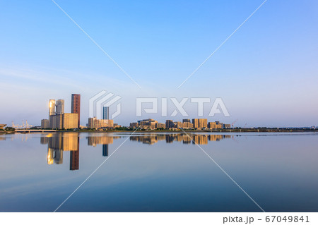 御島水域の朝風景(香椎海岸遊歩道 アイランドシティ) 【福岡市東区】 御島水域の朝風景(香椎海岸遊歩道 アイランドシティ) 【福岡市東区】 67049841