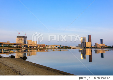 御島水域の朝風景(香椎海岸遊歩道 アイランドシティ) 【福岡市東区】 御島水域の朝風景(香椎海岸遊歩道 アイランドシティ) 【福岡市東区】 67049842