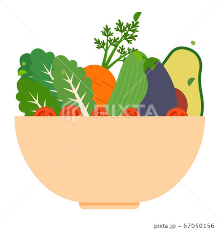 Isolated vegetables bowl icon Isolated vegetables bowl icon 67050156