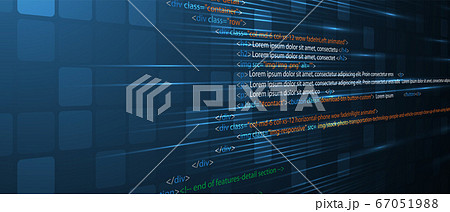 Software development abstract technology code andのイラスト素材 [67051988] - PIXTA