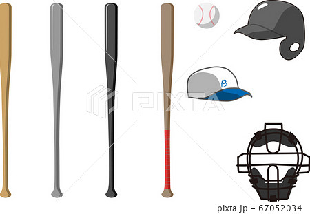 野球道具セットのイラスト素材 [67052034] - PIXTA