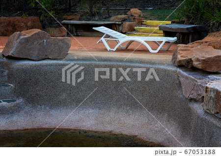 Empty Guest Swimming Pool At Australian Bush 67053188