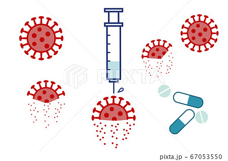 ワクチン接種と薬  ウイルスの治療や予防 コロナウイルスの治療 67053550