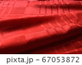 赤い和の生地 67053872