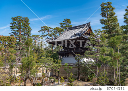 大覚寺 総見院 鐘楼と庭園 67054351