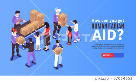 Humanitarian Aid Banner 67054652