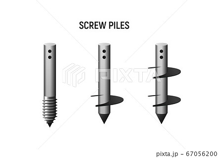 Types of screw piles. Types of screw piles. 67056200