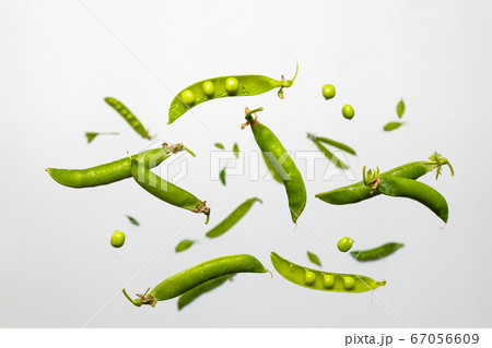 Flat lay composition with delicious fresh green 67056609