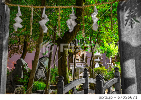 真夜中の津田天満神社（兵庫県姫路市飾磨区構）※作品コメント欄に撮影位置 67056671
