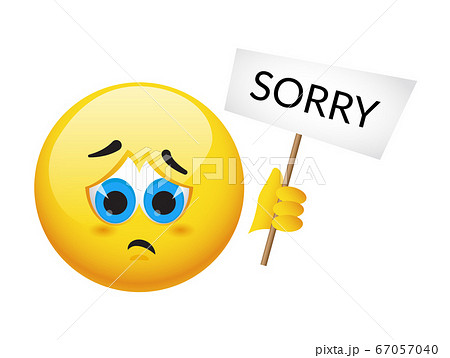 sorry emoticon text