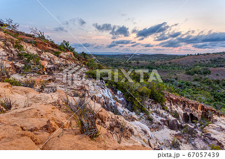 beautiful sunset in Madagascar countryside beautiful sunset in Madagascar countryside 67057439