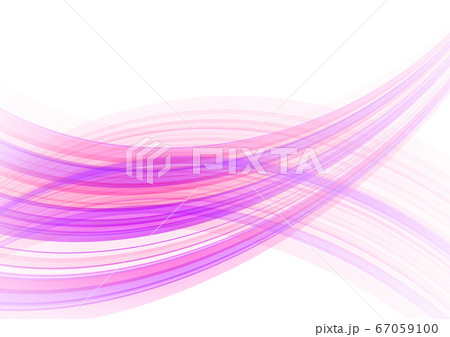 ピンク色の幾何学模様抽象背景波形素材のイラスト素材
