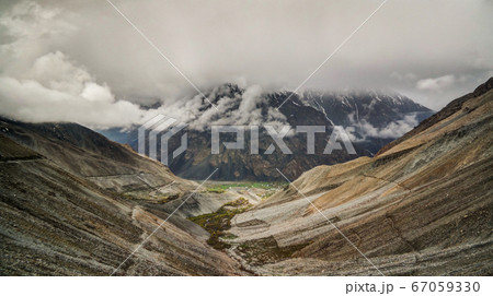 Panorama of Mastuj river and valley near Shandur Panorama of Mastuj river and valley near Shandur 67059330