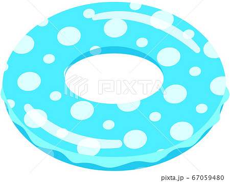 青い浮き輪 67059480