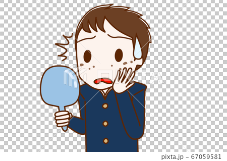 Male student shocked by stains 67059581