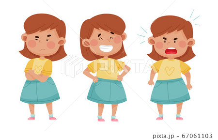 Emoji Girl with Different Face Expressions Like Angry and Cheerful Face Vector Set Emoji Girl with Different Face Expressions Like Angry and Cheerful Face Vector Set 67061103