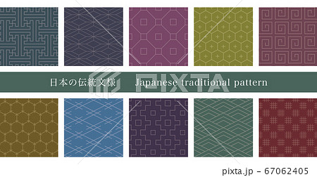 日本の伝統模様 67062405