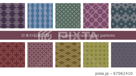 日本の伝統模様 日本の伝統模様 67062410