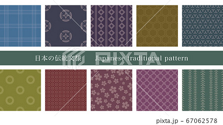 日本の伝統模様 日本の伝統模様 67062578