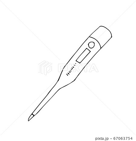 Medical thermometer. to measure human body temperature. Vector illustration 67063754