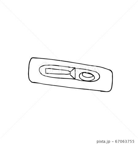 Medical test for antibodies to coronovirus. COVID-19. Sketch 67063755