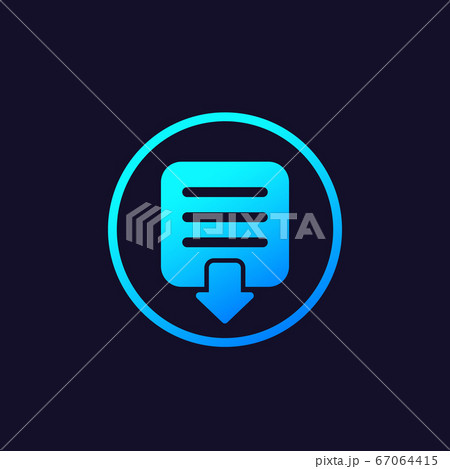 document download icon with gradient document download icon with gradient 67064415